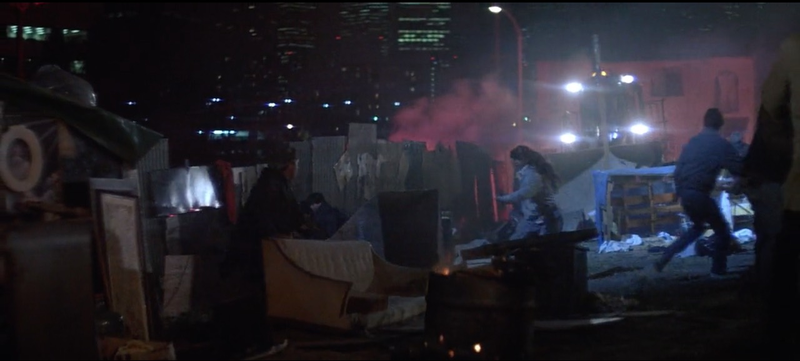 Screenshot from the horror-dystopia film They Live (1988)
